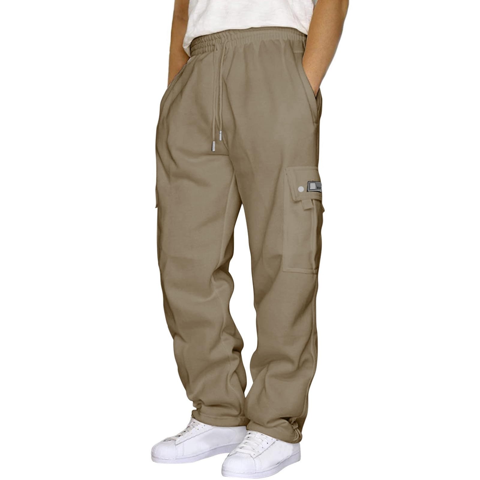 Pantalon de course pour homme avec cordon de serrage et poches WWricotta