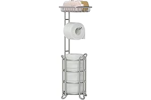 Toilet Paper Holder with Extra Storage