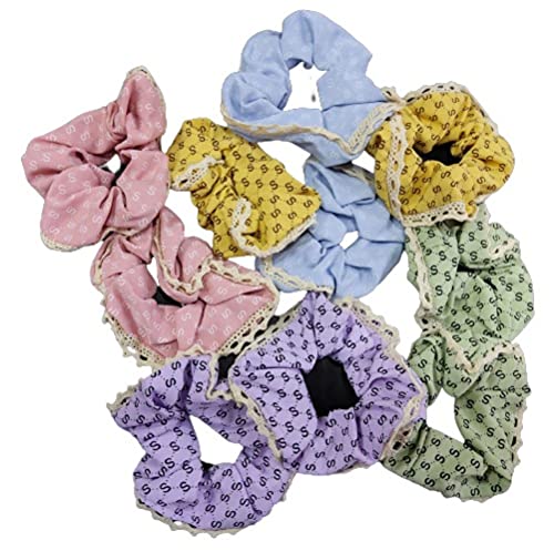 Creation's Elastic Printed Hair Ties Scarfs (5 pcs)