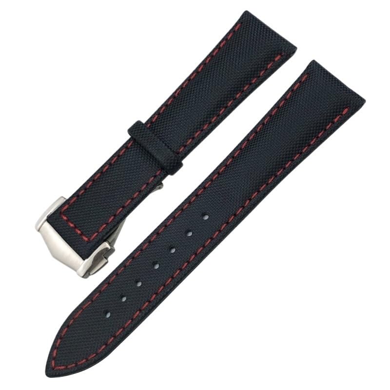 Bracelet montre cuir nylon 19mm 20mm 21mm 22mm pour Omega et Seiko