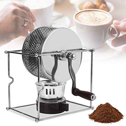 Leylor Koffieboon Roosteren Machine, Roestvrij Staal Huishoudelijke Mini Handmatige Koffiebonen Roosteren Machine met Handvat voor Thuisgebruik Kleine Huishoudelijke Granen - Image 4