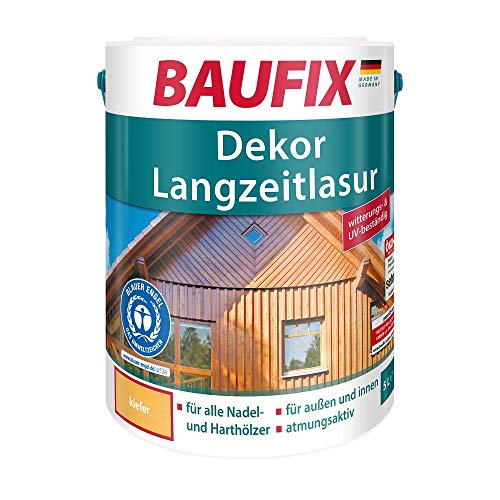 Preisvergleich Produktbild BAUFIX Dekor Langzeitlasur, kiefer, 5L