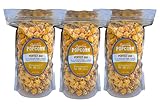 Signature Popcorn Handcrafted Gourmet Caramel & Cheddar Mix - Perfect Duo 3 Pack Bags - Made with Real Butter Real Vanilla Extract - No Preservatives
