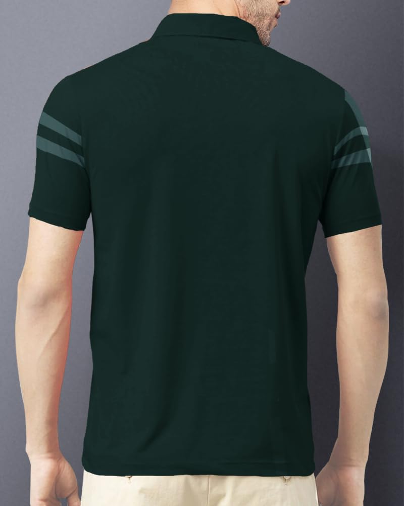 Noble Monk Polo en coton mélangé pour homme, coupe régulière, demi-manches, col polo, t-shirt décontracté
