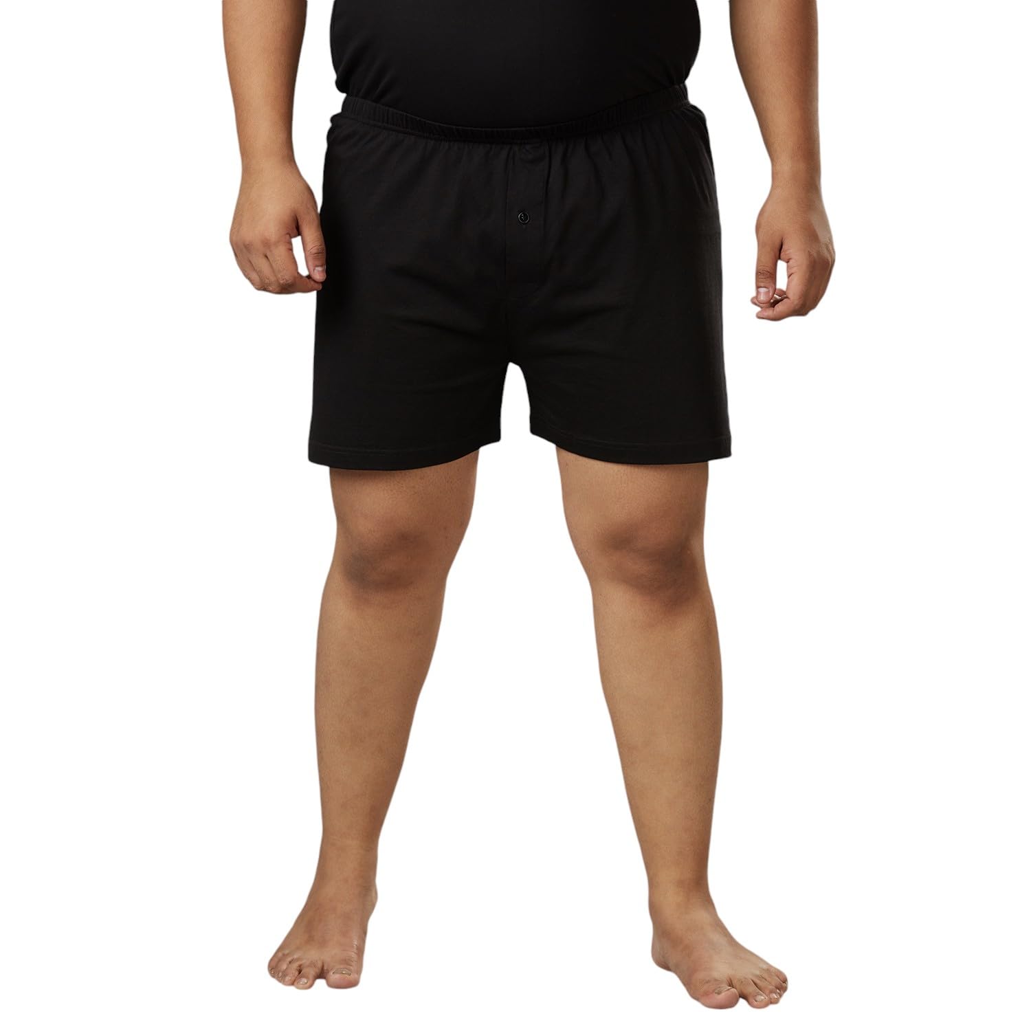 Mens Plus Size Boxers - Black-image-39