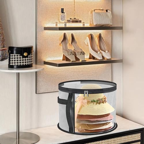 Oversized Clear Hat Box Storage for Women Men Travel
| Portable Cowboy Hat Box with Zipper for Women Men
| Hat Case Hat 