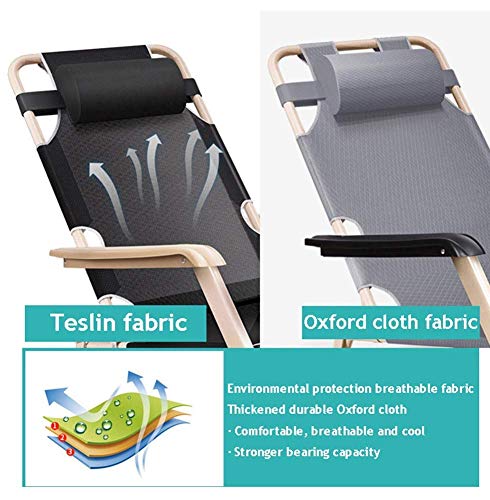 Chaise longue d'extérieur inclinable avec coussin pliable lot de 2 - 4