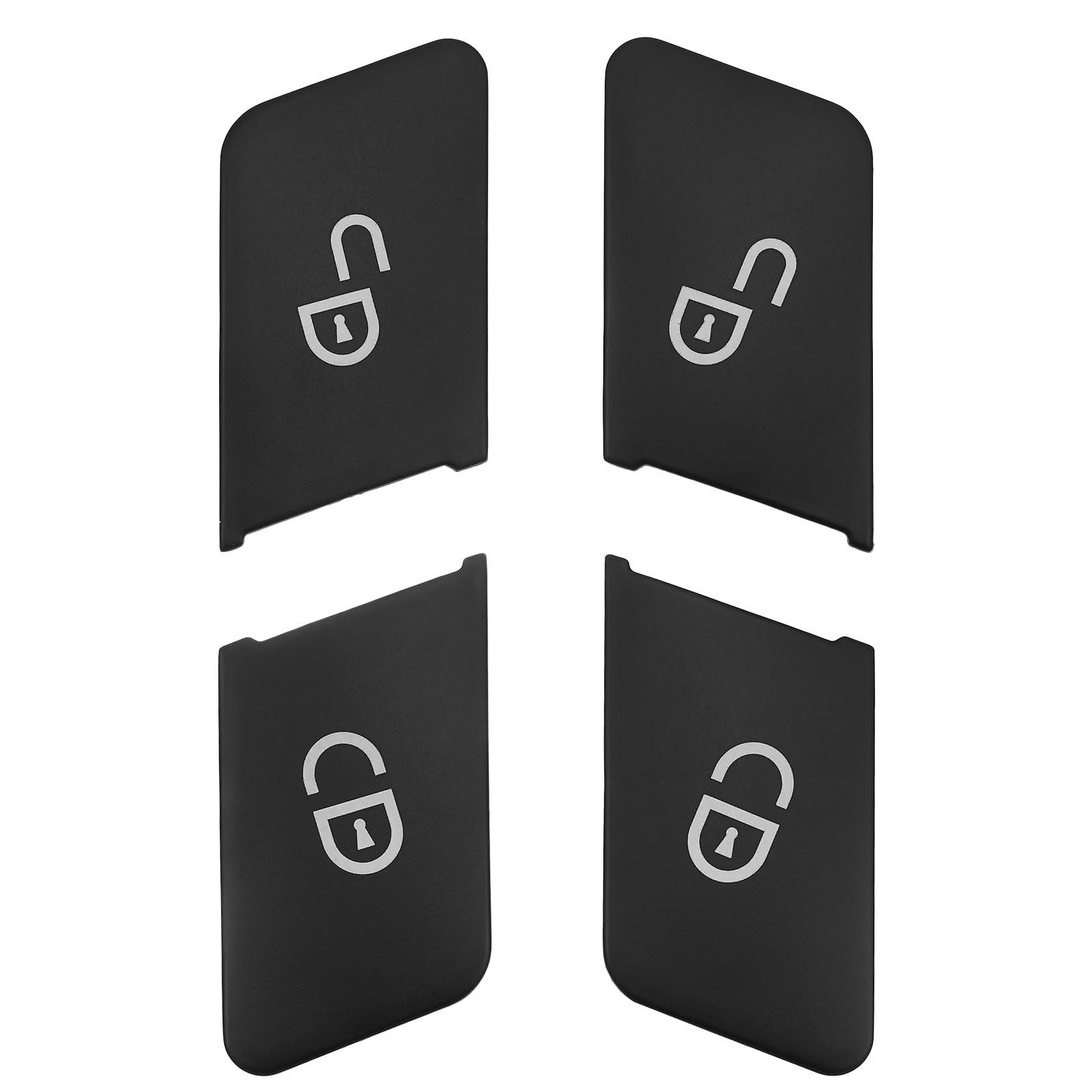 Wsbojxth Black Repair Patch Compatible With Benz C E Class W204 W212 Car Styling Door Lock Unlock Buttons Sequins Decoration Cover Stickers Trim(Black)