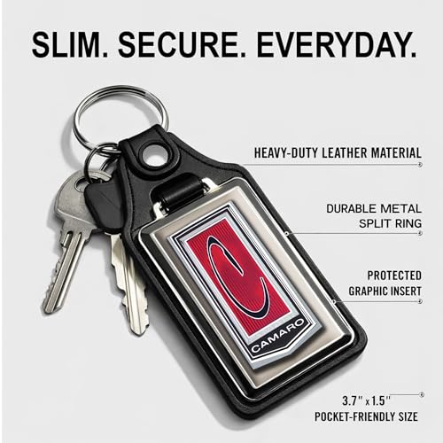 Image of Brotherhood Car Key Chain for Camaro - Classic Models Keychain for Men and Women Gift Key Ring - Sandalwood - 2nd Gen 71-73