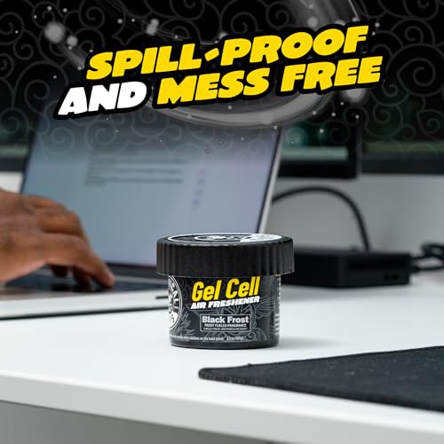 Image of Chemical Guys, Black Frost Scent Gel Can Air Freshener, Vent Control, 3 Pk