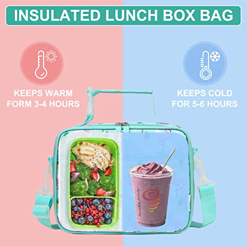 Vaschy Lunch Box Bag For Kids, Reusable Insulated Lunch Box Containers Coolers For Toddler Boys And Girls With Detachable Shoulder Strap For Daycare School Flamingo #TOP1