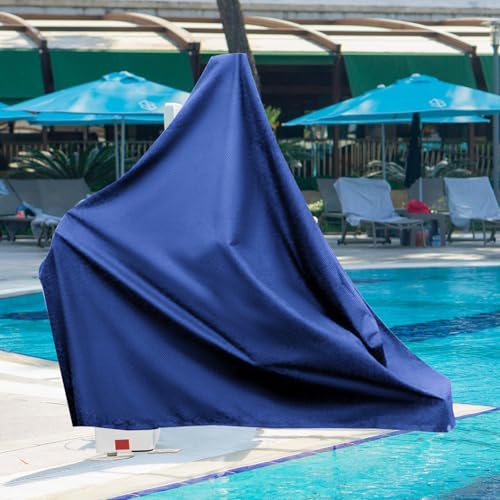 Pool Lift Chair Protective Cover,Heavy Duty 600D Outdoor Waterproof Swimming Pool Lift Chair Covers All-Weather Protection for ADA Pool Lifts & Mobility Chairs, Outdoor Pool Accessories,Blue 