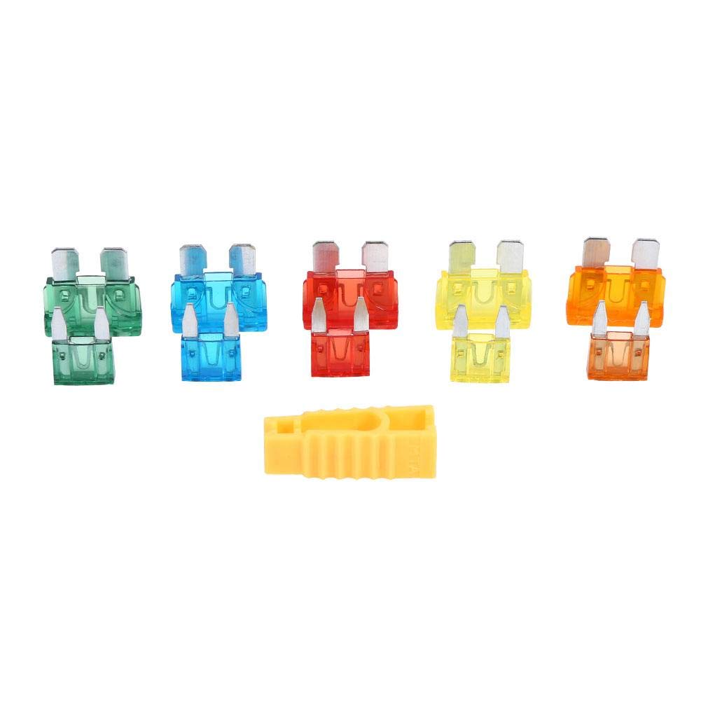 Boite De 100pcs Mini Lame Fusibles Auto Voiture Camion Assortiment Fusible Fiche Technique Et