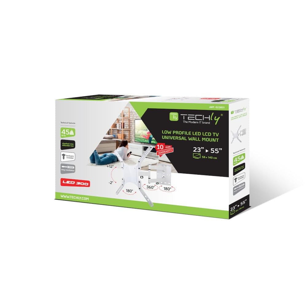 Mounting Soluzione Slim Techly 23-55 Pollici LCD LED - Dettaglio