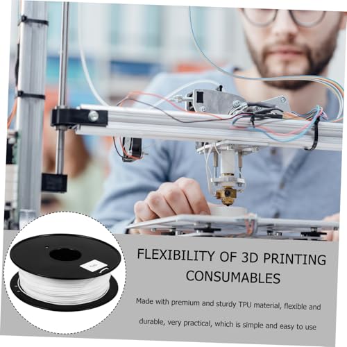 Filament TPU flexible blanc pour impression 3D de précision et consommables premium