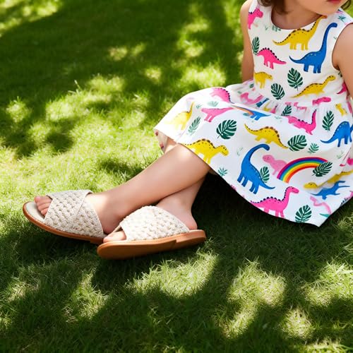 Image of THEE BRON Girls Cute Slip-On Slippers Stylish Sandals for Toddlers & Kids