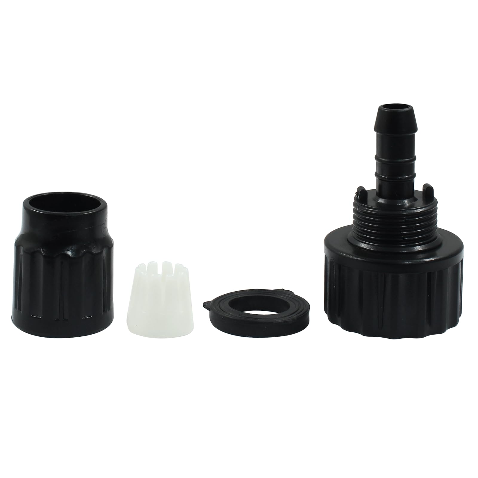 Kit de reparación de manguera expandible de jardín, adaptador de grifo, conectores de manguera hembra macho con juntas de goma para manguera de jardín de rosca de 3/4 pulgadas