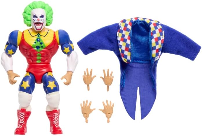 WWE Superstars Doink The Clown - Figura de acción retro de 5 pulgadas