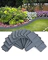 La Farah Landscape Edging Border, 20pcs 16FT Garden Lawn Edging Border No Dig 9 Inch Tall for Flower Bed and Grass