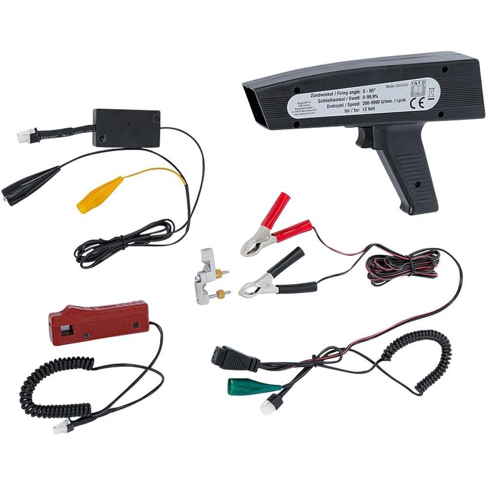 D-Work - Lámpara estroboscópica digital, 22,6 x 7,6 x 29,6 cm, para motores de gasolina y diésel, diagnóstico preciso y rápido