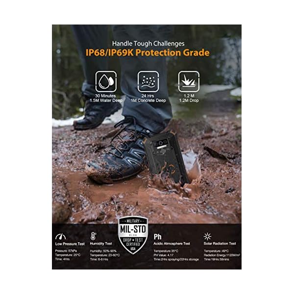 OUKITEL-WP5-Rugged-Cell-Phone-8000mAh-Battery-IP68-Waterproof-Rugged-Smartphone-55-HD-4GB-32GB-Unlocked-Phone-Face-ID-Fingerprint-Triple-Camera-Global-Version-4G-LTE-GSM-Cell-Phone-Black OUKITEL WP5 8000mAh Battery IP68 Waterproof Rugged Smartphone, 5.5in HD+ 4GB 32GB Unlocked, Face ID Fingerprint Triple Camera Global Version 4G LTE GSM Cell Phone (Black)