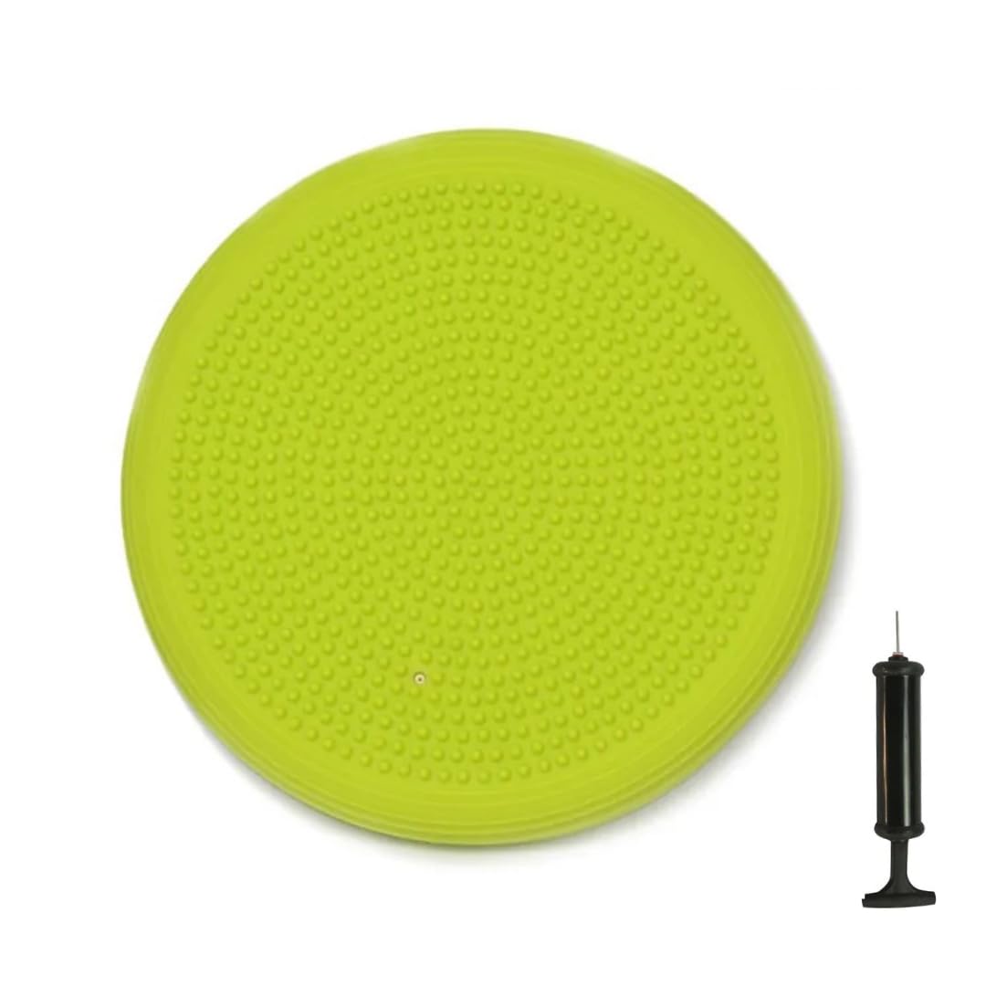 Physio Store stability trainer Balance Cushion Balance Trainer disc pad Air Filled Dual colour with Pump