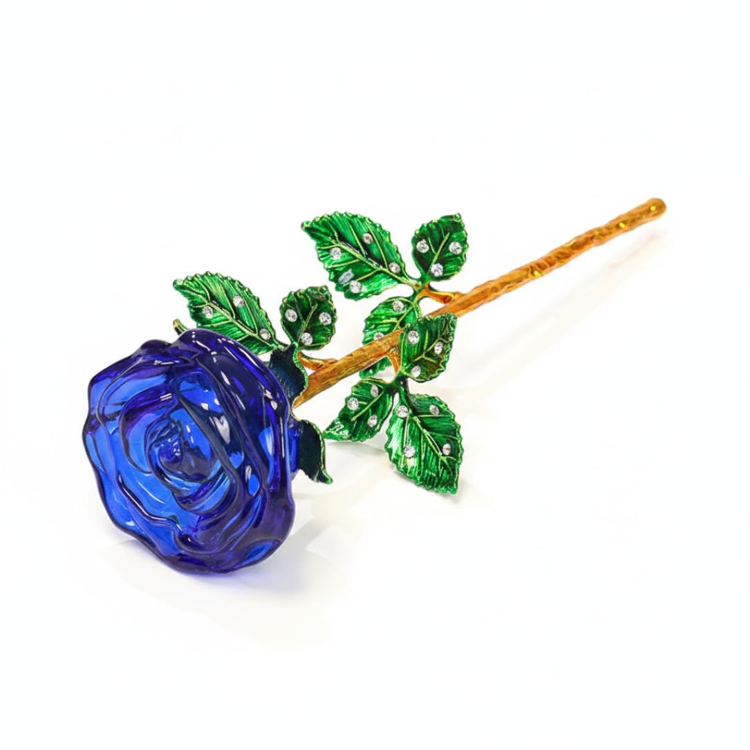 Rosa de cristal para regalo de San Valentin y cumpleanos inolvidables