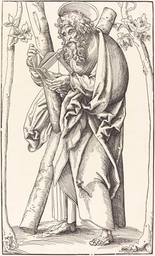 Peinture sur Toile Saint André Décoration Chambre Adulte Portrait Cranach 60x90cm