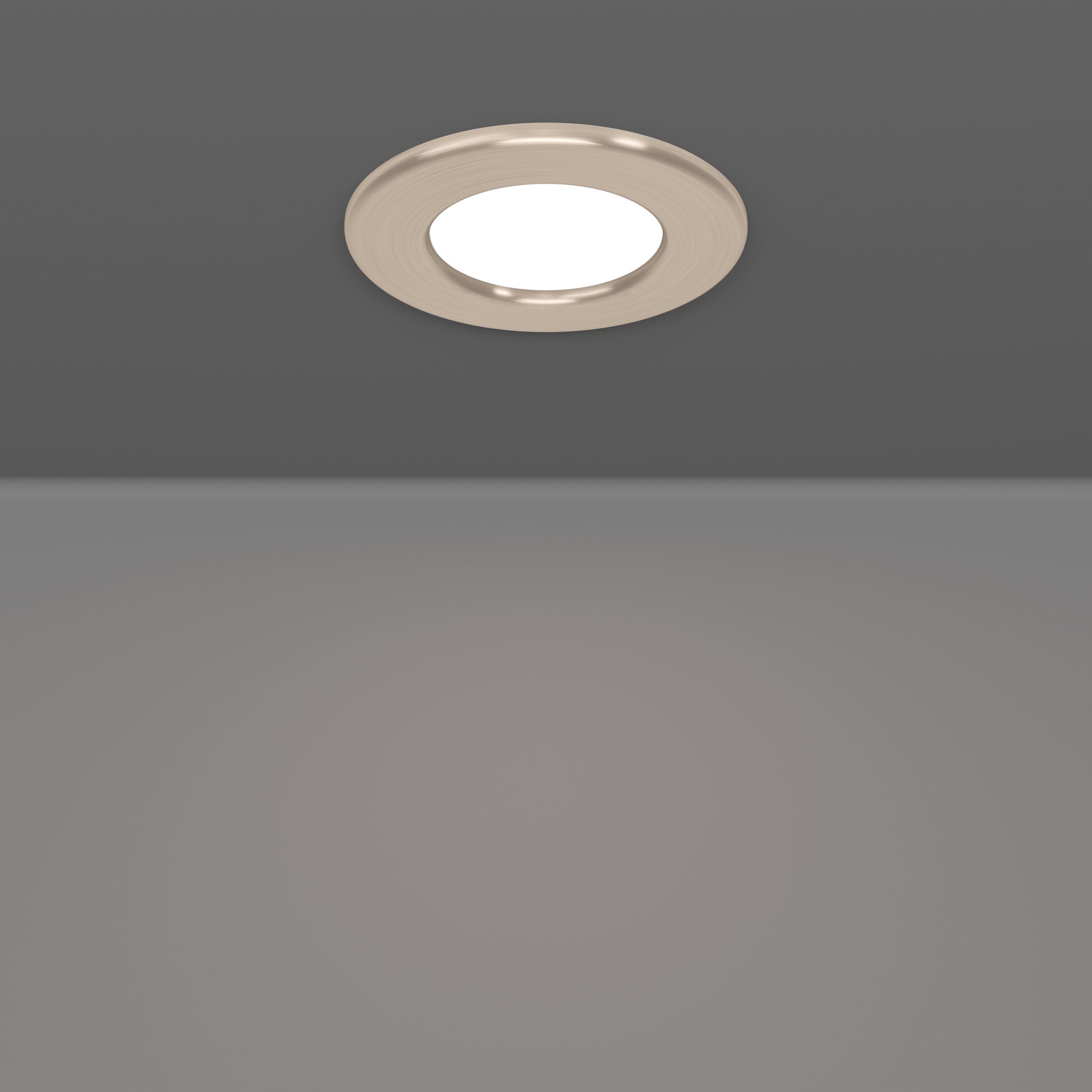 Eglo connect.z Smart-Home set di 3 faretti da incasso per bagno a LED Fueva | 6-Z, Ø 8,8 cm, ZigBee, Alexa, bianco caldo-bianco freddo, dimmerabile, metallo argento, IP44