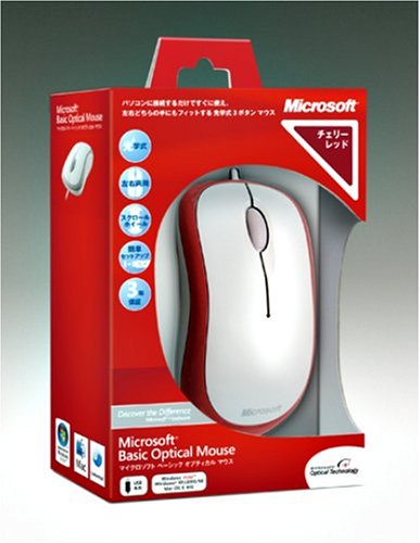 【新品未開封】マウス マイクロソフト レッド Amazon.co.jp: マイクロソフト オプティカル マウス Basic Optical
