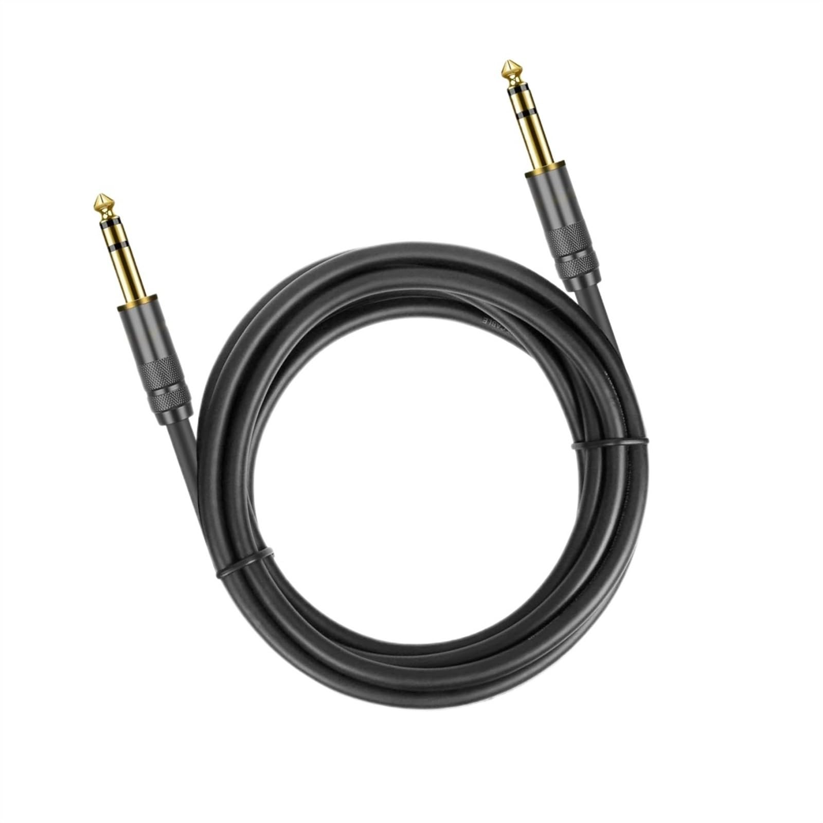 Instrumentenkabel 1/4 Zoll Gerades Instrumentenkabel 6,35 Mm Bis 6,35 Mm Stereo-Audio Professionelles Gitarrenkabel Für Gitarrenverstärker(TRS,5m)