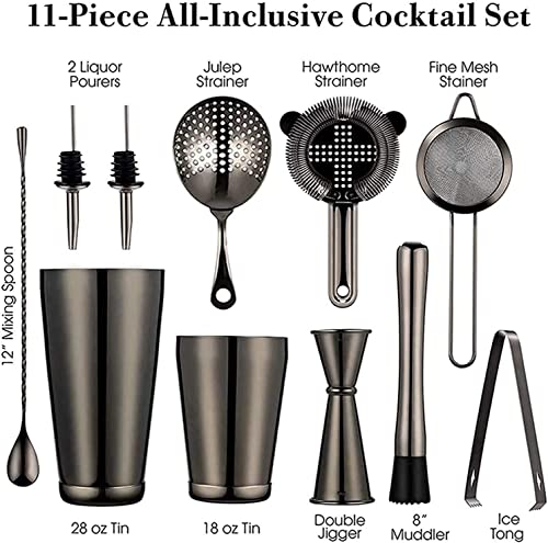 Set de Coctelera 11 Piezas Kit de Bartender Acero Inoxidable miniatura 2