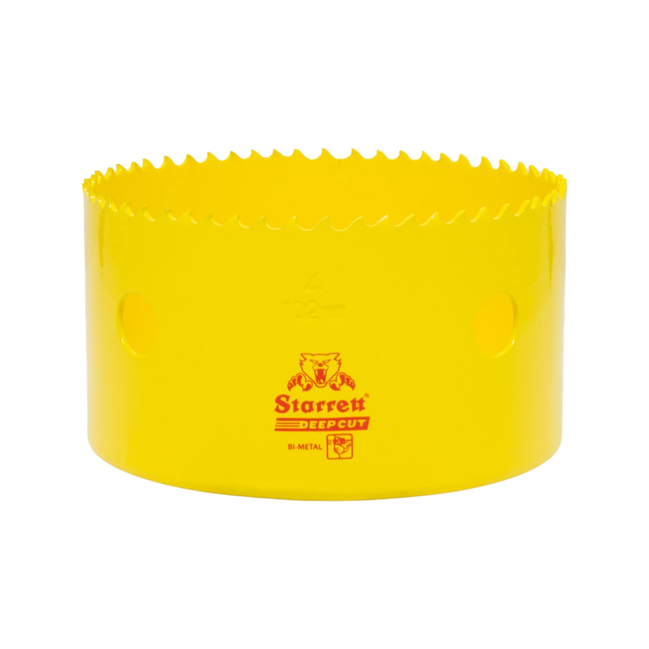 Starrett DCH0400 otwornica do głębokiego cięcia – bimetal o wysokiej wydajności z dodatkowymi zębami kobaltowo-HSS, do metali, drewna, żeliwa, tworzyw sztucznych z włókna szklanego, 102 mm