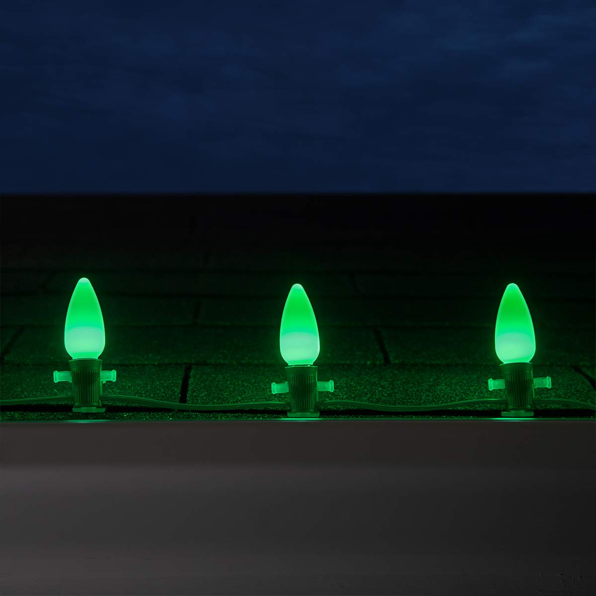asimocrafts アウトドア用ライト グリーン Wintergreen Lighting C9 OptiCore LED Commercial Outdoor Christmas