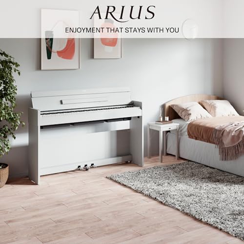 Yamaha Arius YDP-S35 Digital Piano - Pianoforte Digitale Da Casa Per Dilettanti, Design Moderno Ed Elegante, Suonabilità Autentica Del Pianoforte Acustico, Bianco - 3