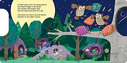 Schuhu, schuhu, nun schlaf auch du!: Schieber und 11 Sounds | Ein innovatives Schieber-Soundbuch für die Kleinsten ab 18 Monaten