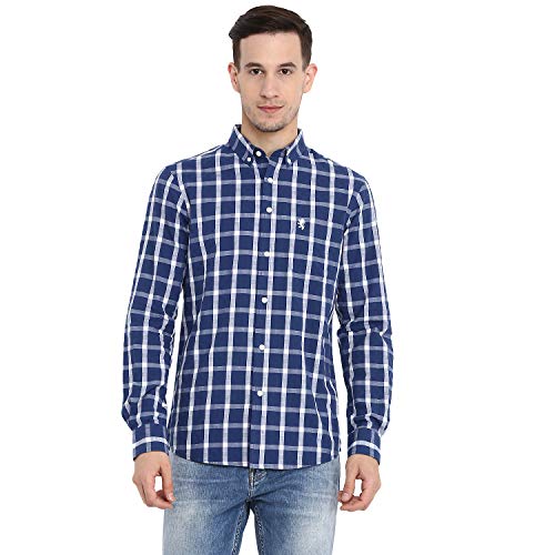 Image of Red Tape Men's Checkered Regular Fit Casual Shirt