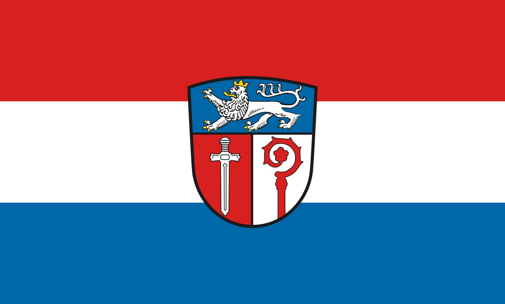 Drapeau Large Ostallgäu grand format paysage pour mât extérieur