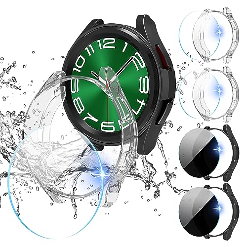 Protection Écran Galaxy Watch 6 Classic 43mm antichoc verre trempé et coque PC