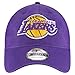 New Era Unisex-Adult NBA Core Classic 9TWENTY Basketball Team Color Adjustable Hat Cap One Size Fits All - Los Angeles Lakers - Purple