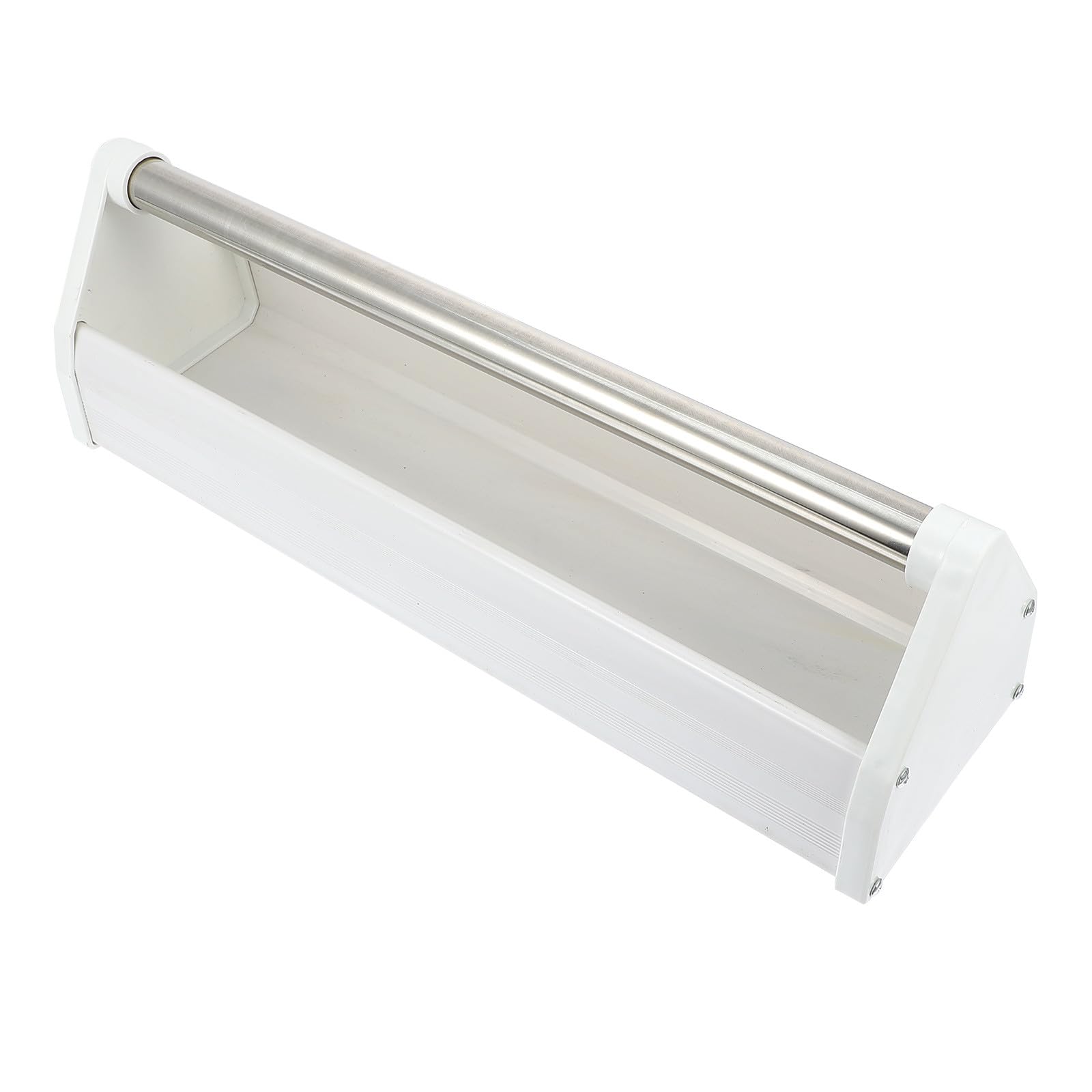 Mangeoire Anti-déversement Robuste et Facile à Nettoyer pour en Acier Inoxydable Blanc, Mangeoire Pratique pour Oiseaux D'intérieur et Parcs