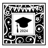 Class of 2024: Blank Graduation Book: grad guest book, college or school graduate memory book, scrapbook or autograph book. 2024 Graduation party supplies guestbook 1794365532 Book Cover