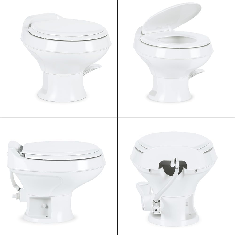 Dometic 301 Low Profile Toilet for RV, White