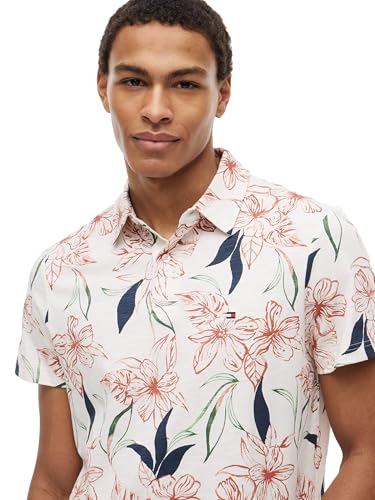 Image of Tommy Hilfiger Mens Short Sleeve Casual Polo Shirts in Regular Fit with Liquid Cotton