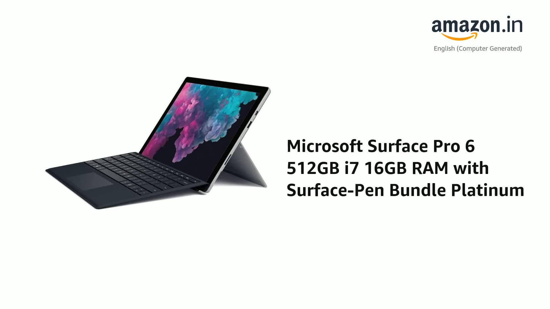 Microsoft Surface Pro 6 512GB i7 16GB RAM with Surface-Pen Bundle