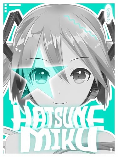 Image of Miku Poster Set of 3 | Vocaloid Anime Wall Art Print | Miku Anime Poster for Bedroom, Gaming Room & Otaku Room Decor | Japanese Anime Aesthetic Wall Decor Gift Set of A3