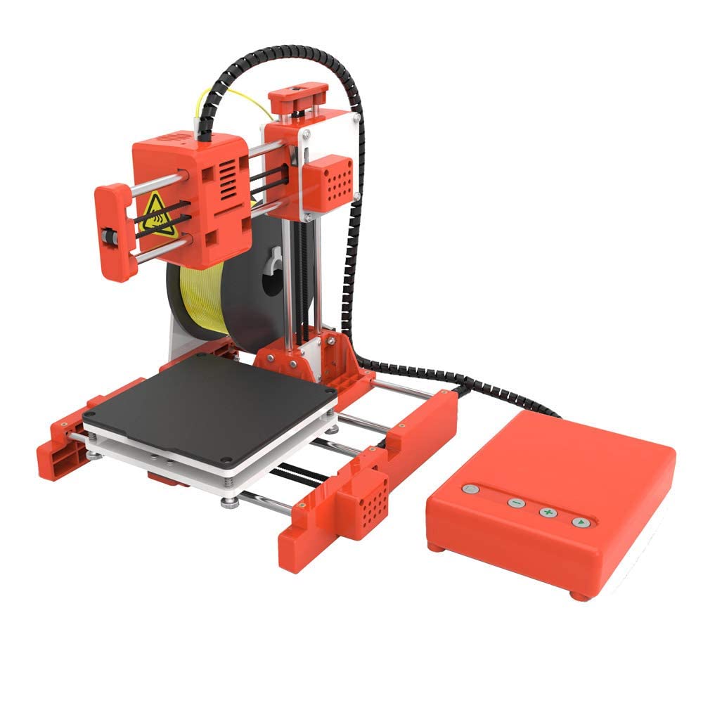 Silvergear® Impresora 3D con Filamento | Impresora 3D Alta Precisión con Superficie de Impresión Magnética Extraíble | Mini Impresora 3D para Principiantes Ligera y Portátil | Kit de Montaje Rápido