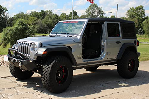 Fishbone Foot Peg Set (Driver & Passenger), Jl - 2018 - Up, Black Powder Coated Steel #TOP5