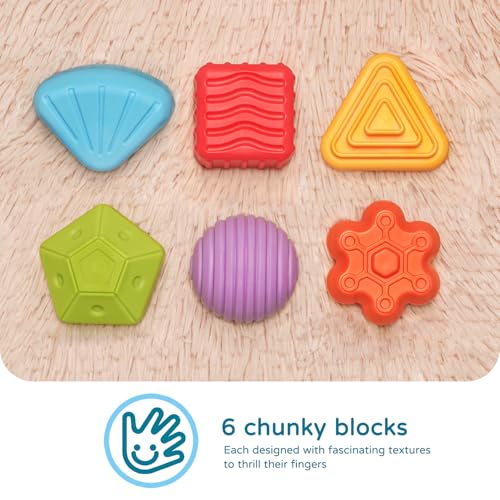 Image of LiKee Montessori Toys for 1 Year Old Multi Sensory Shapes, Toddler Developmental Learning Birthday Gifts, Baby Toys 12+ Months (Activity Cube)