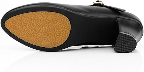 Miniatura 4 de Zapatos de baile de salón latino antideslizantes negros para mujer, zapatos de baile de salón de baile